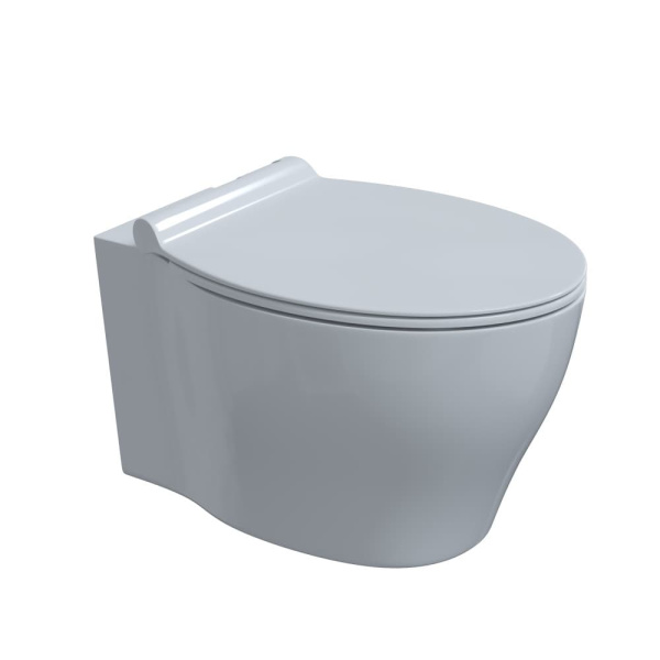 Комплект BERGES для монтажа  подвесного унитаза: инсталляция NOVUM525, кнопка R5 SoftTouch черная, унитаз TOP Rimless, сидение дюропласт Mita Slim SO, микролифт, быстросъем