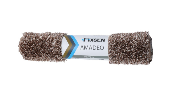 Коврик для ванной Fixsen Amadeo 1-ый, FX-3001I, коричневый, 50х70 см