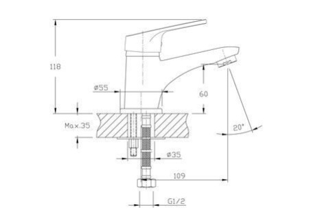 Смеситель для раковины Haiba HB1016-K