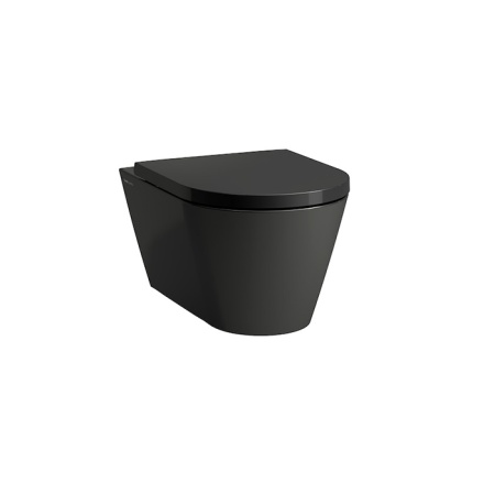 Сиденье для унитаза Kartell by laufen черное, дюропласт, с микролифтом, быстросъемное 8.9133.3.020.000.1