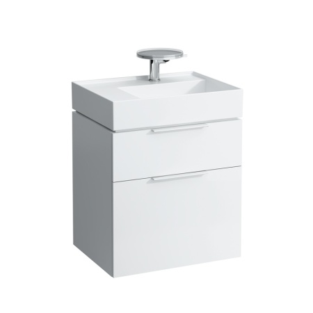 Подвесная раковина Kartell by laufen 60х46х12 см, без отверстия для смесителя, без перелива, SaphirKeramik, с отв. под смеситель 8.1033.5.000.112.1