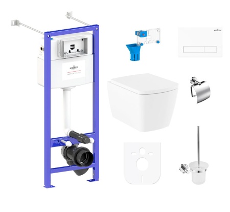 Комплект инсталляции и унитаза 9 в 1 Lavinia Boho Relfix Aveo Rimless 97020181