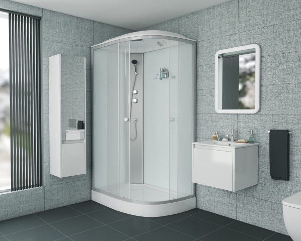 Душевая кабина Niagara Eco E120/80/13L/MT (120х80х215) низкий поддон(13см),стекло матовое,