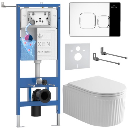 Комплект 6 в 1 RoxenBath StounFix Dual Fresh 968273 (состоит из: 710200, Santi 410280CH, 530200-01)