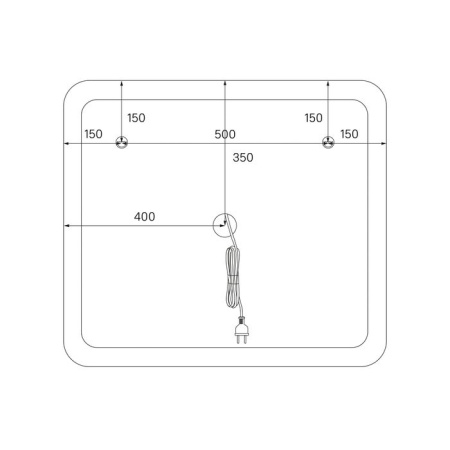 Зеркало IDDIS с подсветкой Esper 80 см ESP8000i98