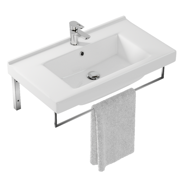 Полотенцедержатель для раковины Cersanit 80 хром глянцевый, AC-TH-WB80-Cg