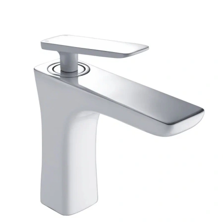Смеситель для раковины Rose R16F R1601F, белый/хром