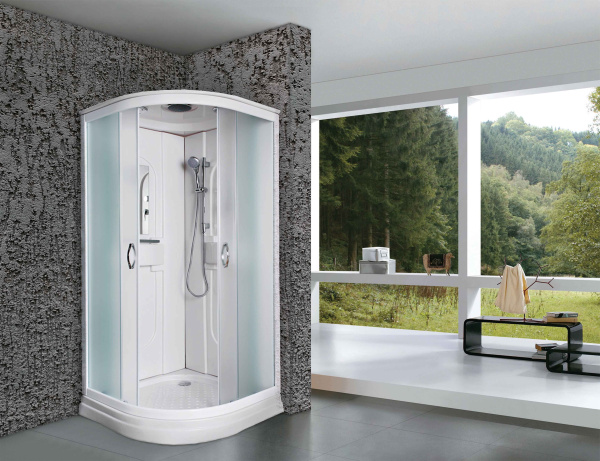 Душевая кабина Niagara Classic NG-116-15 90х90х215, низкий поддон 15 см, стенки акрил, стекло матовое, белый