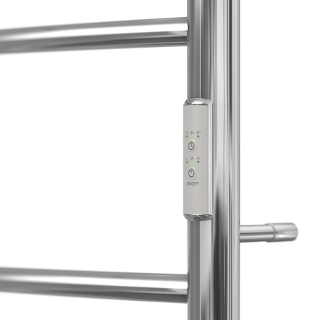 Полотенцесушитель электрический Point PN04846P П3 400x600 с полкой, диммер справа, хром
