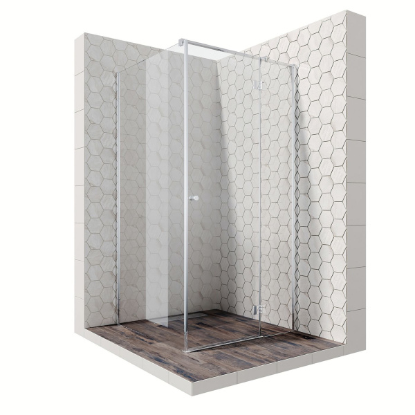 Душевой уголок Ambassador Diamond 12011103R-ST3, квадратный, линейный трап, 100х100