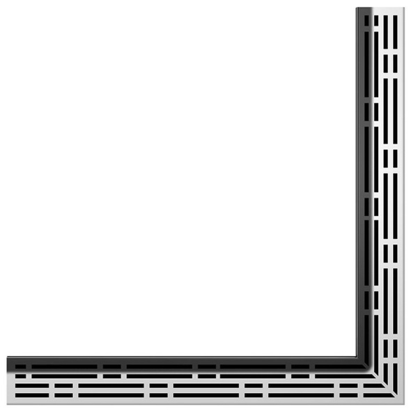 Решетка TECE TECEdrainlinе "basic" для слива из нержавеющей стали, угловая 900 x 900 мм 610910