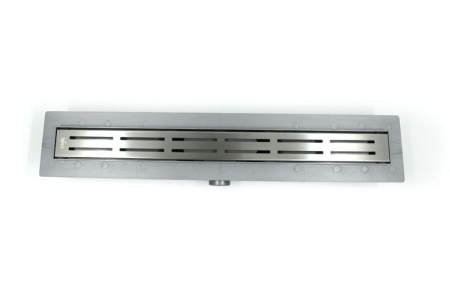 Дренажный канал Timo Smart 60см с решеткой DOUBLE GAP из нержавеющей стали, SM-DGG60-LS40(DRY)