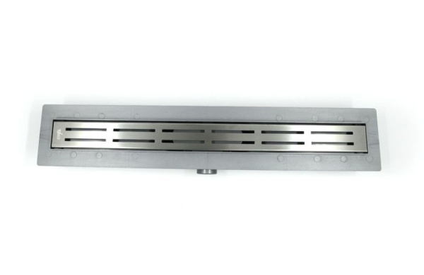 Дренажный канал Timo Smart 60см с решеткой DOUBLE GAP из нержавеющей стали, SM-DGG60-LS40(DRY)