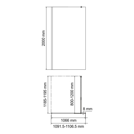 Душевое ограждение WasserKRAFT Rossel 28W46 110