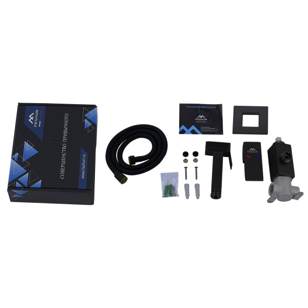 Гигиенический душ со смесителем FASHUN A57804-7, чёрный