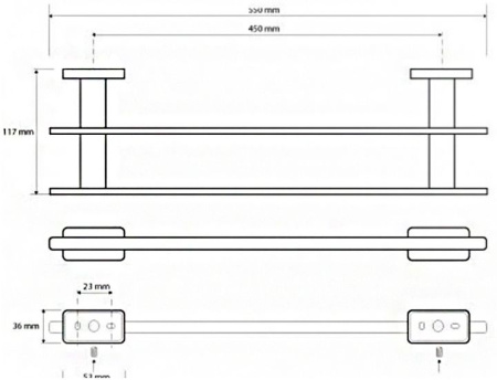 Держатель для полотенец Bemeta Niki 153104052 (55 см)