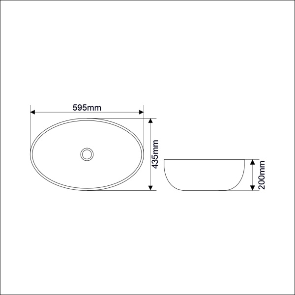 Раковина MELANA MLN-320314