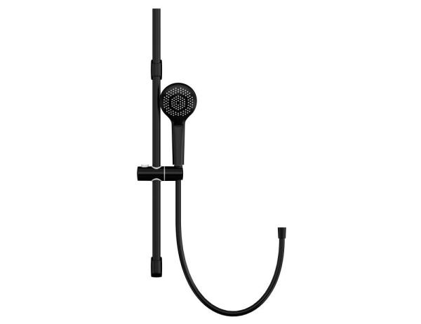 Душевой гарнитур Cersanit NENO, стойка, 3 режима шланг 200 PVC черный, 63696