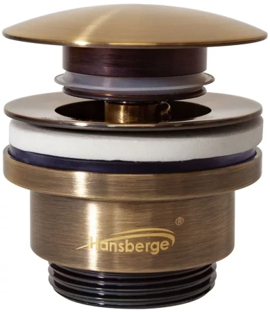 Донный клапан для раковины Hansberge H107 Бронза