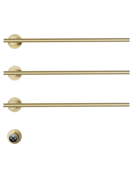 Полотенцесушитель электрический встраиваемый WONZON & WOGHAND, Брашированное золото (WW-A363-BG)