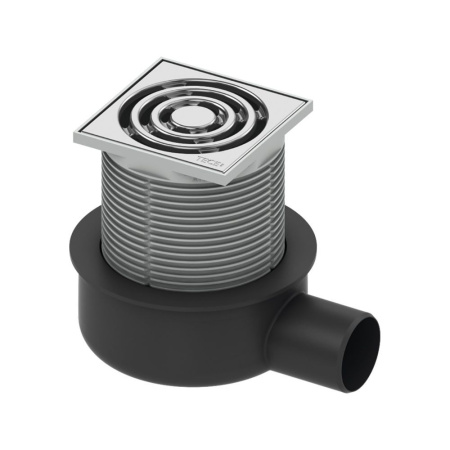 Трап TECE TECEdrainpoint S50 низкий горизонтальный Хром матовый 3601050