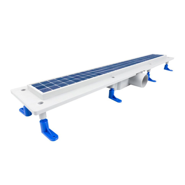 Душевой уголок Ambassador Abner 10011102L-ST1, квадратный, линейный трап, 100х100