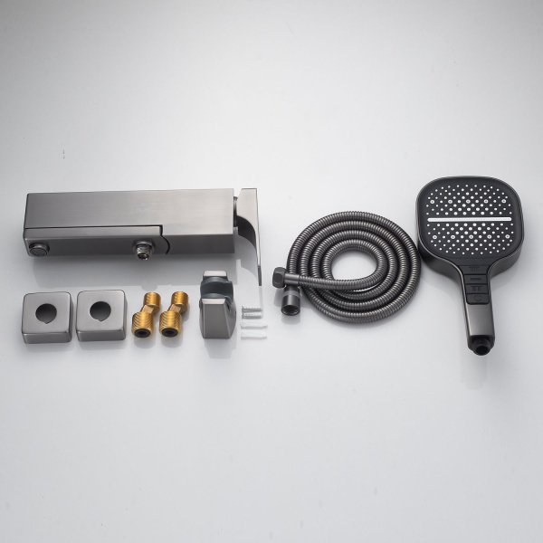 Смеситель для ванны Rose R1002T, оружейная сталь