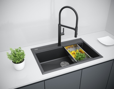Мойка STEPIA 80, IT-GRANIT, PM117551-AN, антрацит, 750х510, Paulmark