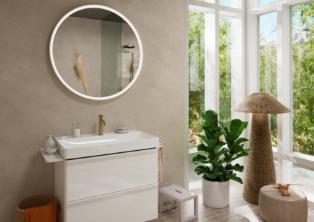 Смеситель для раковины Hansgrohe Tecturis S CoolStart EcoSmart 73310140 шлифованная бронза 73310140