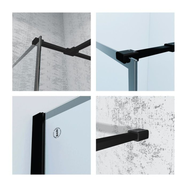 Душевая перегородка IDDIS Slide Walk In черный 110x195 см SLI8BS7i23