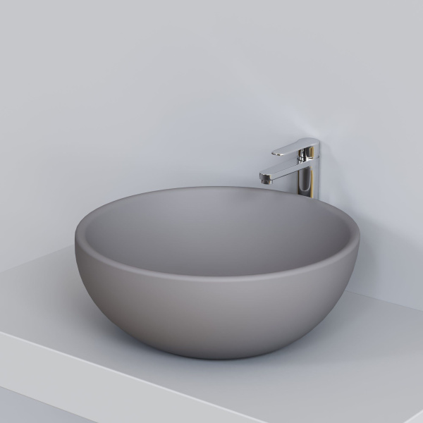 Раковина Ambassador Queen 116T20301 (450x450x175) серая матовая