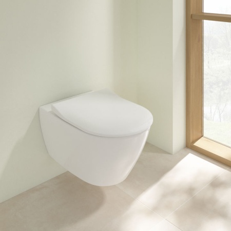 Унитаз Villeroy & Boch Subway 2.0, подвесной с сиденьем, 5614R2R1