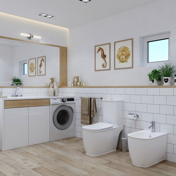 Унитаз-компакт напольный Lavinia Boho Bell Pro 21030001 напольный унитаз, быстросъемное сиденье микролифт, напольное биде