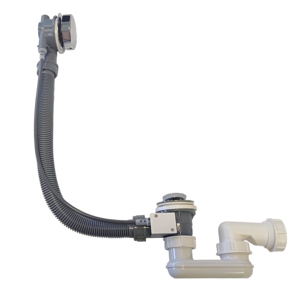 Перелив Triton п/а с сифоном плоский 600мм (металл), CK60PF