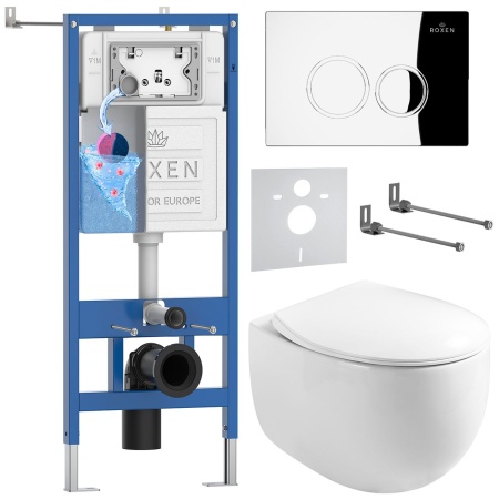 Комплект 6 в 1 RoxenBath StounFix Dual Fresh 964032 (состоит из: 710200, Santi 410260CH, 530170-01)