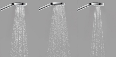 Hansgrohe Croma Select E Душевой набор Vario EcoSmart 9 л/мин со штангой 65 см хром-белый матовый 26583400