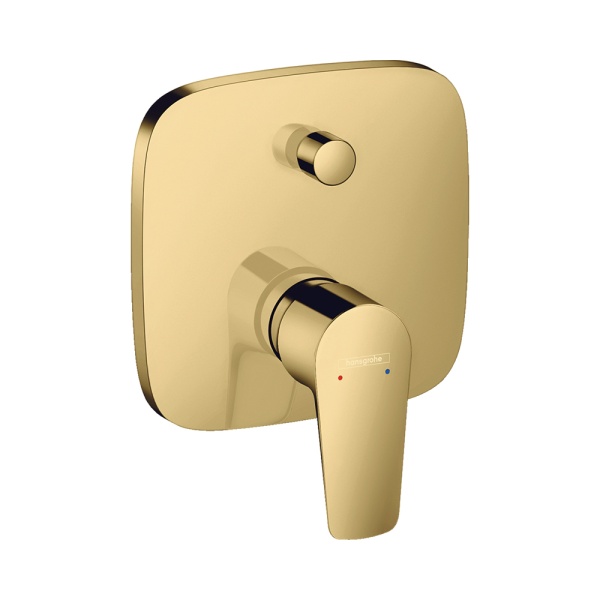 Hansgrohe Talis E Смеситель для ванны однорычажный скрытый монтаж со встроенной защитной комбинацией черный матовый 71474670