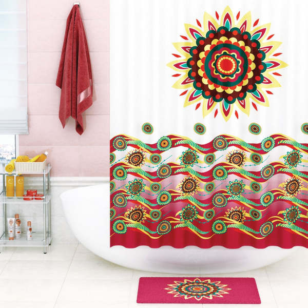 Шторка для ванной WasserKRAFT Isen SC-40101