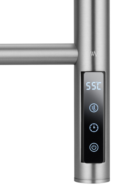 Полотенцесушитель электрический WONZON & WOGHAND, Брашированный никель (WW-AL409-BR)