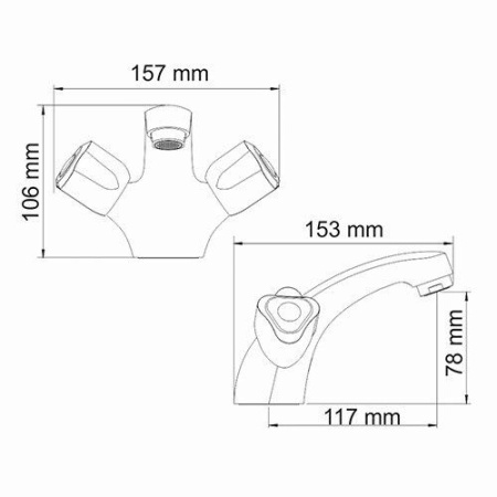 Смеситель для умывальника WasserKRAFT Amper 2903