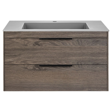 Тумба под раковину Vincea Chiara 2D 800 подвесная, 2 выкатных ящика soft-close, R.Oak