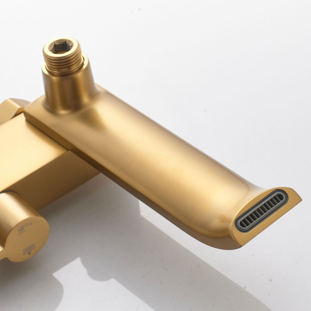 Душевая система Shevanik S4036G, золотой сатин