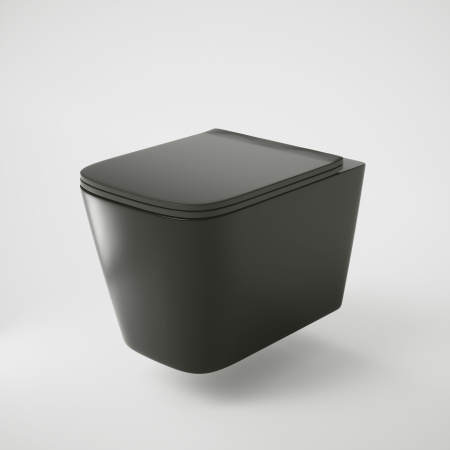 Унитаз Grossman GR-4441BMS (520х360х370) подвесной безободковый черный матовый с тонкой крышкой