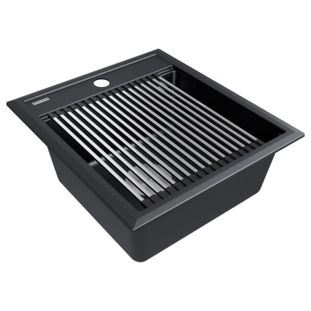 Мойка STEPIA 45, IT-GRANIT, PM114651-BLM, черный, 460х510, Paulmark