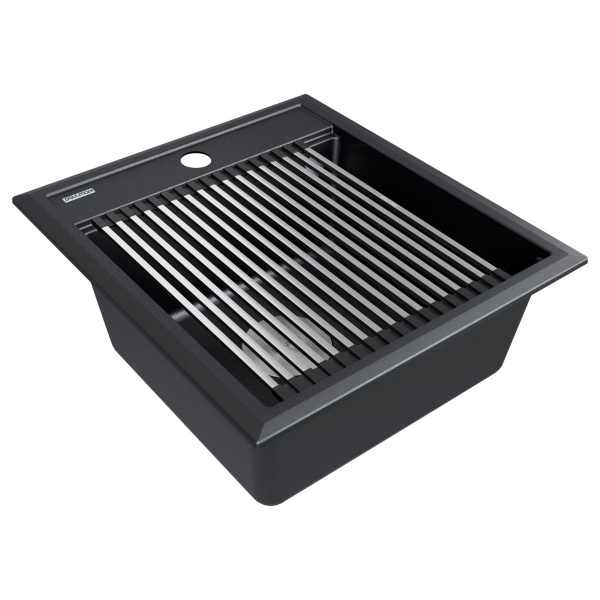 Мойка STEPIA 45, IT-GRANIT, PM114651-BLM, черный, 460х510, Paulmark