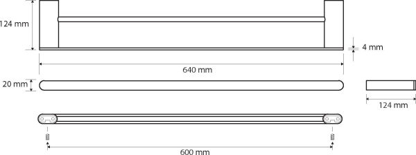 Полотенцедержатель Bemeta Organic 157104051 двойной