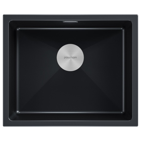 Мойка LUMI 55UNI, IT-GRANIT, LU55-BLM, черный, 555х460, Paulmark