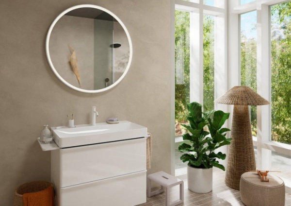 Смеситель для раковины Hansgrohe Tecturis S CoolStart EcoSmart 73310700 матовый белый 73310700