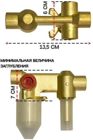 Душевая система скрытого монтажа Hansberge H6090 Золото матовый