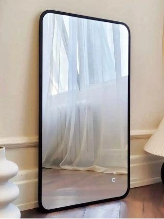 Зеркало EMZE Led Смартфон с подсветкой и УФ-окантовкой 45x77 (черный)